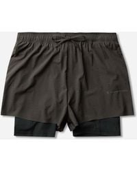 On Shoes - Post Archive Facti (Paf) Zero 2-In-1 Shorts Molasses - Lyst