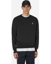 Nike - Essentials Fleece Crewneck Sweatshirt Black - Lyst