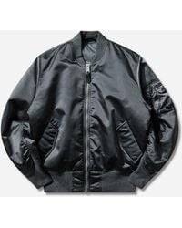 Alpha Industries - Men S Ma-1 Base Flight Bomber Jacket Denim - Lyst