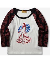 Hysteric Glamour - Women S Cobra 3/4 Sleeve Baby T-shirt - Lyst