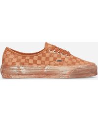 Vans - Authentic Lx Reissue 44 Dip Dye Checkerboard Sneakers Marmalade - Lyst