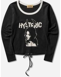Hysteric Glamour - S Bunny Girl Lace-Up Baby T-Shirt - Lyst