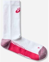 Asics - Distance Performance Run Crew Socks Brilliant / Pixel Pink - Lyst