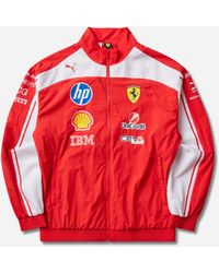 PUMA - Scuderia Ferrari Hp Replica Drivers Authentic Track Jacket - Lyst