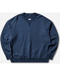 Visvim - Men S Ultimate Jumbo Sb Sweat L/s Navy - Lyst
