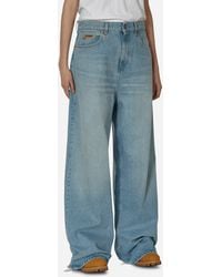 Martine Rose - Extended Wide Leg Jeans Bleached Wash - Lyst