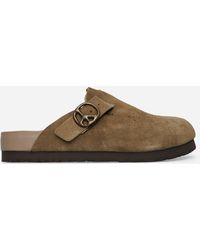 Needles - Suede Clog Sandals Taupe - Lyst