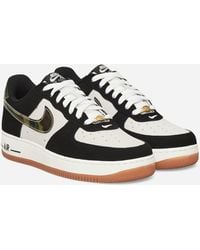 Nike - Air Force 1 Low Sneakers White / Black / Gum Med Brown - Lyst