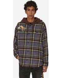 Undercover - Hand Hooded Shirt Check - Lyst