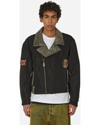 Guess - Nylon Moto Jacket Jet - Lyst