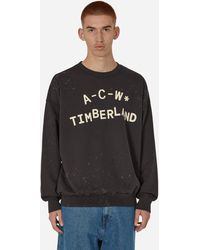 Timberland - A-cold-wall* Back Tree Print Crewneck Sweatshirt Dark - Lyst