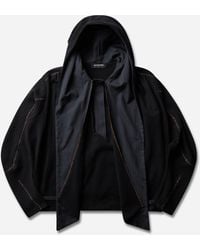 Kiko Kostadinov - S Petrel Hooded Pullover Ink - Lyst
