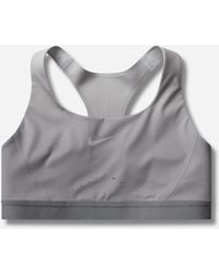 Nike - Women S Isamaya Ffrench High-support Lightly Lined Sports Bra Smoke / Pure Platinum - Lyst