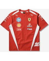 PUMA - Scuderia Ferrari Hp Replica Leclerc T-Shirt - Lyst