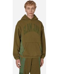 SLAM JAM - Panel Hooded Sweatshirt - Lyst