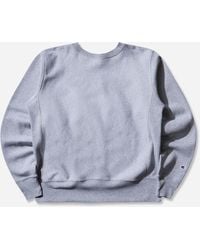 Champion - Men S Made In Usa Reverse Weave Relaxed Sweatshirt Oxford Gray - Lyst