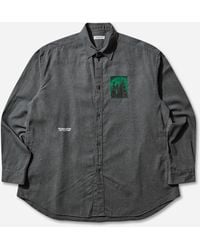 Undercover - Men S Patch Longsleeve Shirt Charcoal - Lyst