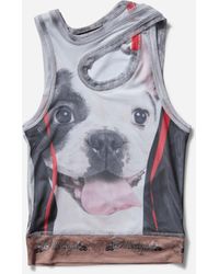 OTTOLINGER - S Mesh Tank Top Dog Print - Lyst