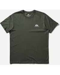Alpha Industries - S Basic Small Logo T-Shirt Dark - Lyst
