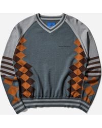 Asics - Novalis Laricoid Knit Jumper Mist / Rust - Lyst