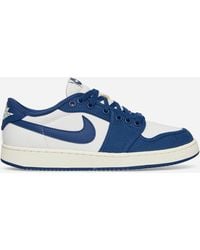 Nike - Ajko 1 Low Sneakers White / Dark Royal Blue - Lyst
