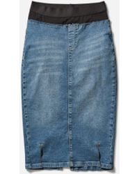 PROTOTYPES - Women S Waistband Denim Pencil Skirt - Lyst