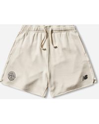 Stone Island - Men S New Balance Bermuda Shorts Ivory - Lyst