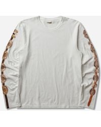 Kapital - S 20/-Jersey Crew Longsleeve T-Shirt (Concho Belt Sleeve) - Lyst