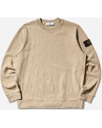 Stone Island - Men S Vanisé Brushed Heavy Cotton Jersey Desert - Lyst