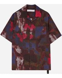 Oamc Peacemaker - S Boxy Shortsleeve Shirt Bloom - Lyst