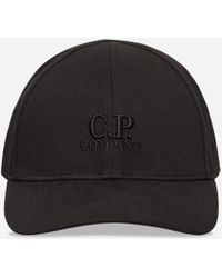 C.P. Company - Gabardine Logo Cap - Lyst