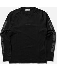 Stone Island - Logo Printed Longsleeve T-Shirt - Lyst