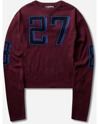 OTTOLINGER - Team Otto Jacquard Longsleeve Top Burgundy - Lyst