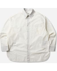 MM6 by Maison Margiela - Men S Cotton Poplin Shirt Off - Lyst