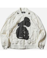 Undercover - Men S Conrad Schnitzler Cotton Bomber Jacket Off - Lyst