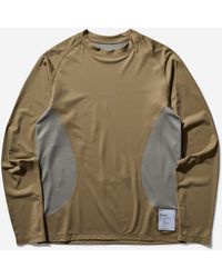 Satisfy - Men S Auralite Tech Longsleeve T-shirt Army - Lyst