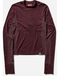 Nike - S Acg Delta River Baselayer Longsleeve Top Burgundy Crush - Lyst