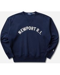 Polo Ralph Lauren - Men S Vintage Fit Fleece Graphic Sweatshirt Newport Navy - Lyst