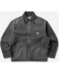Carhartt - Og Detroit Jacket (Destroy Wash) - Lyst