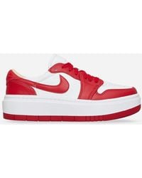 Nike - Wmns Air Jordan 1 Elevate Low Sneakers White / Fire Red - Lyst