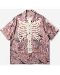 Kapital - Men S Rayon Sakura-bone Aloha Shirt Gray - Lyst