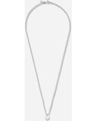 Undercover - Logo Brass Necklace Silver - Lyst