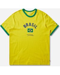 Levi's - Men S Brazil Ringer T-shirt Yellow - Lyst