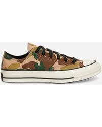 Converse - Chuck 70 Low Archival Camo Sneakers Warm Quarry/Creeping Forest - Lyst