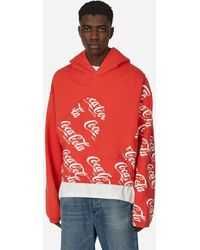 ERL - Coca-cola Swirl Hooded Sweatshirt - Lyst
