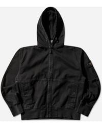 Stone Island - Men S Organic Panama Cotton Old Effect Zip Jacket - Lyst