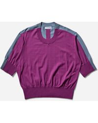 Kiko Kostadinov - Men S Zafar Knitted Top Chinese / Dusty Blue - Lyst