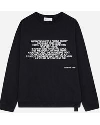 Oamc Peacemaker - Stencil Print Crewneck Sweatshirt - Lyst