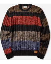 Aries - Mohair Cable Stripe Sweater - Lyst