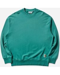 Carhartt - Men S Hudson Crewneck Sweatshirt Saguaro - Lyst